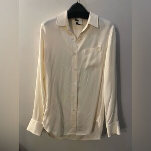 Theory Silk Button Down